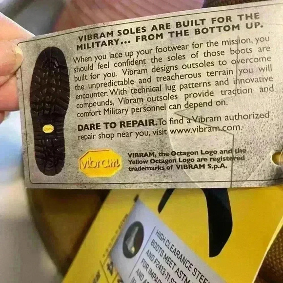 Belleville New Heavy Duty Military Men’s Leather Combat Boots w Steel Toes 10W - Picture 6 of 9